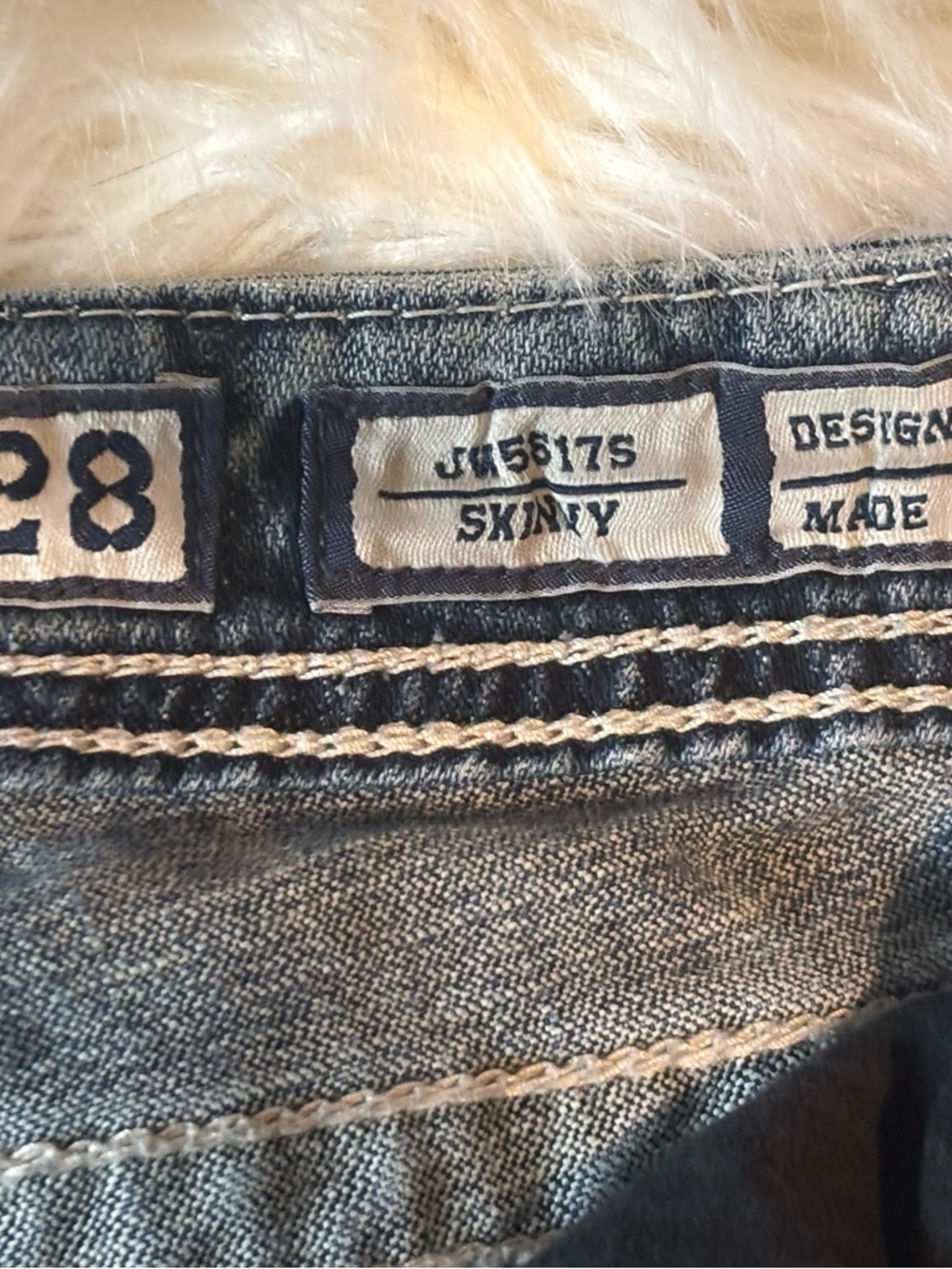 Women’s Miss Me Jeans Size 28 Skinny Inseam 32 Jw5617S Rhinestone Embellished - Picture 6 of 9